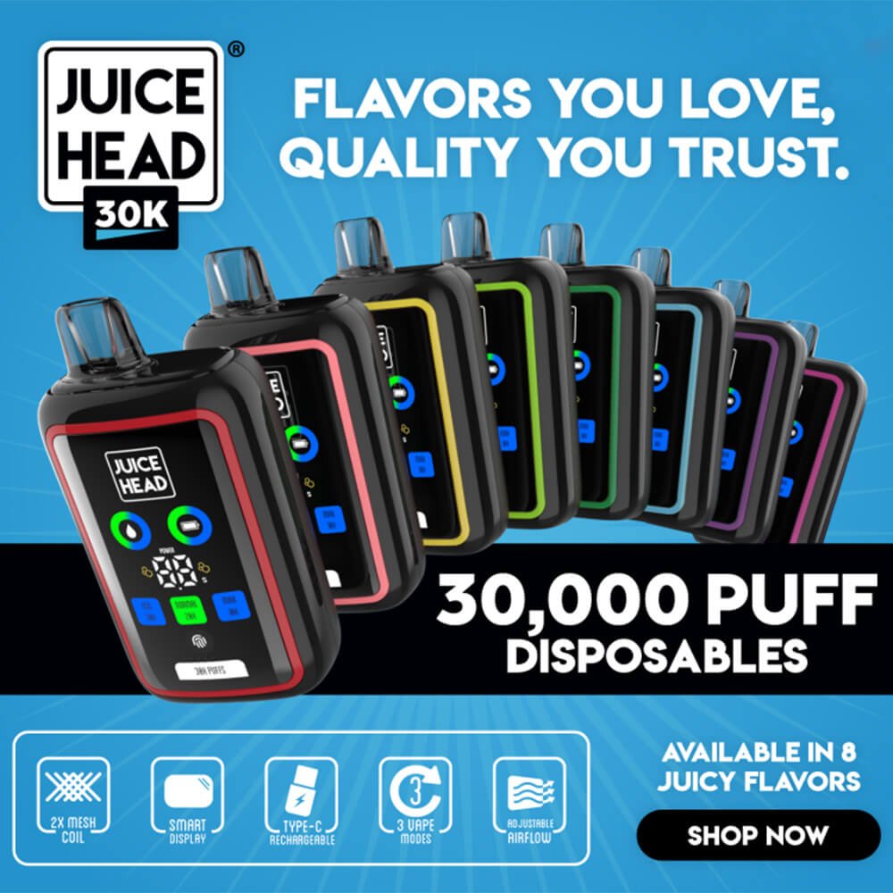 JUICE HEAD 30K DISPOSABLE - EJUICEOVERSTOCK.COM