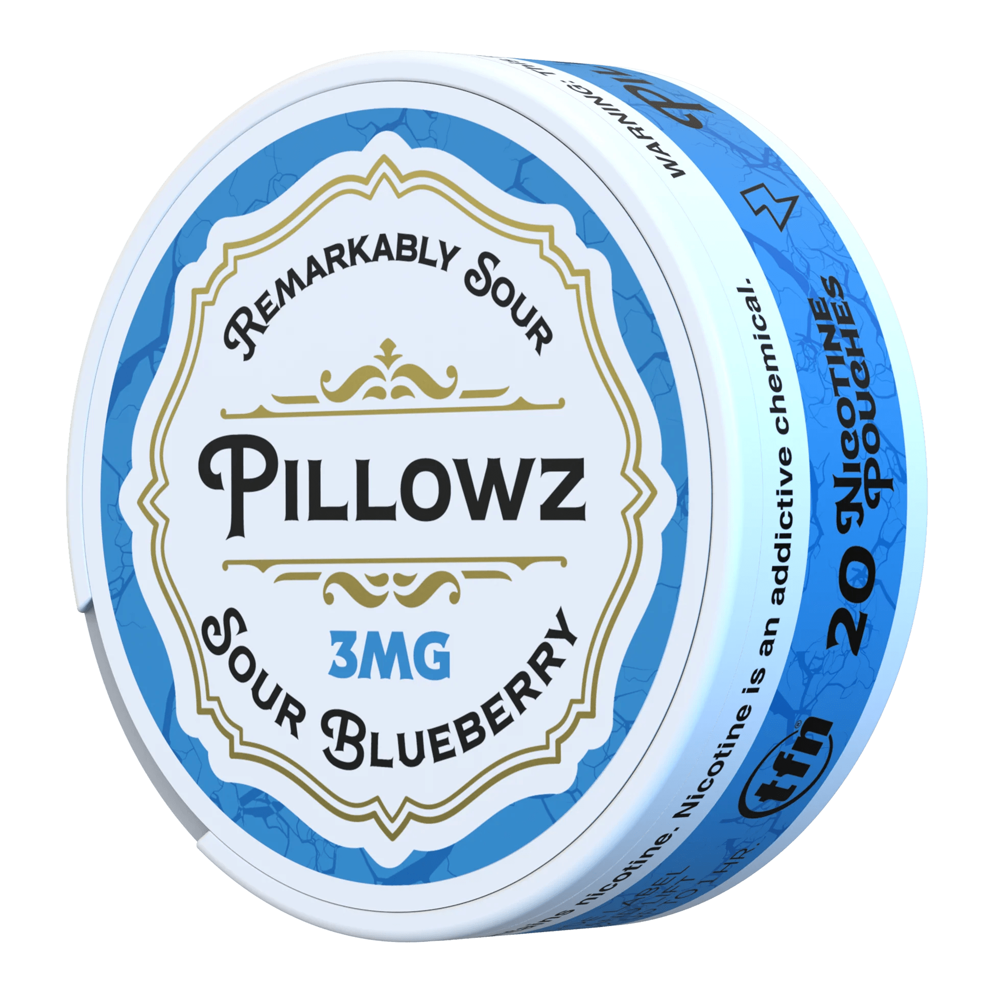 PILLOWZ NICOTINE POUCHES - SOUR BLUEBERRY - EJUICEOVERSTOCK.COM