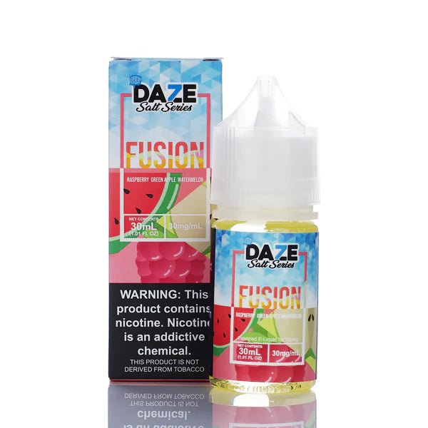 7 DAZE FUSION - RASPBERRY GREEN APPLE WATERMELON ICED - 30ML - EJUICEOVERSTOCK.COM