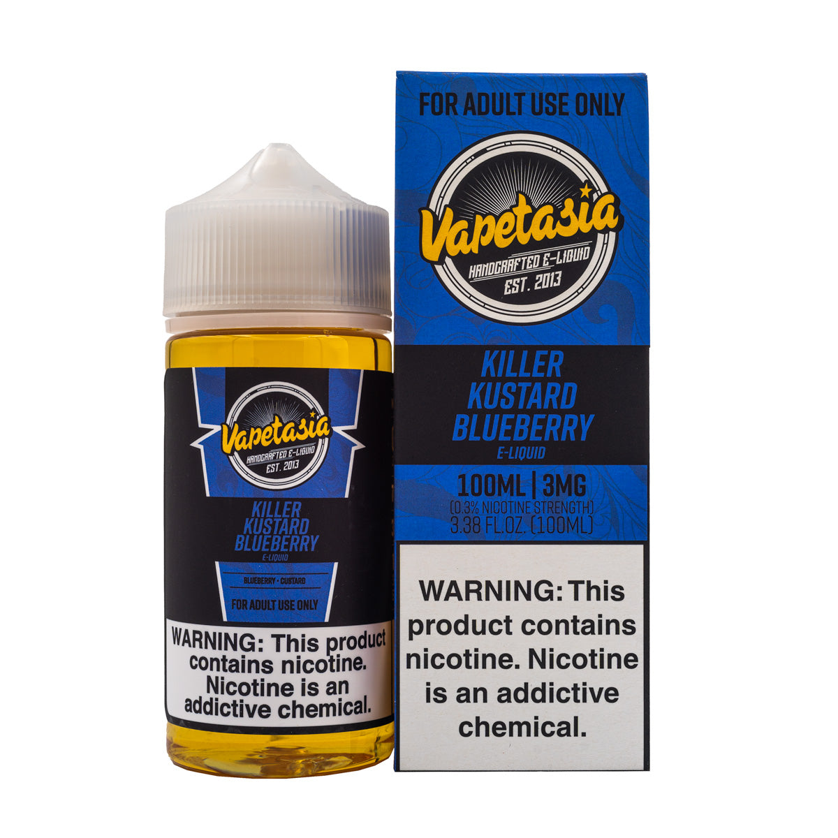 VAPETASIA - KILLER KUSTARD BLUEBERRY - 100ML