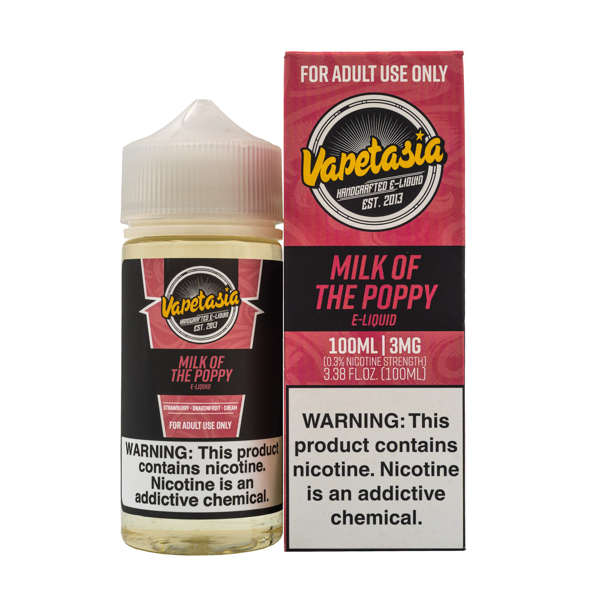 VAPETASIA - MILK OF THE POPPY - 100ML