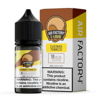 Thumbnail for AIR FACTORY SALT - CUSTARD TOBACCO - 30ML - EJUICEOVERSTOCK.COM