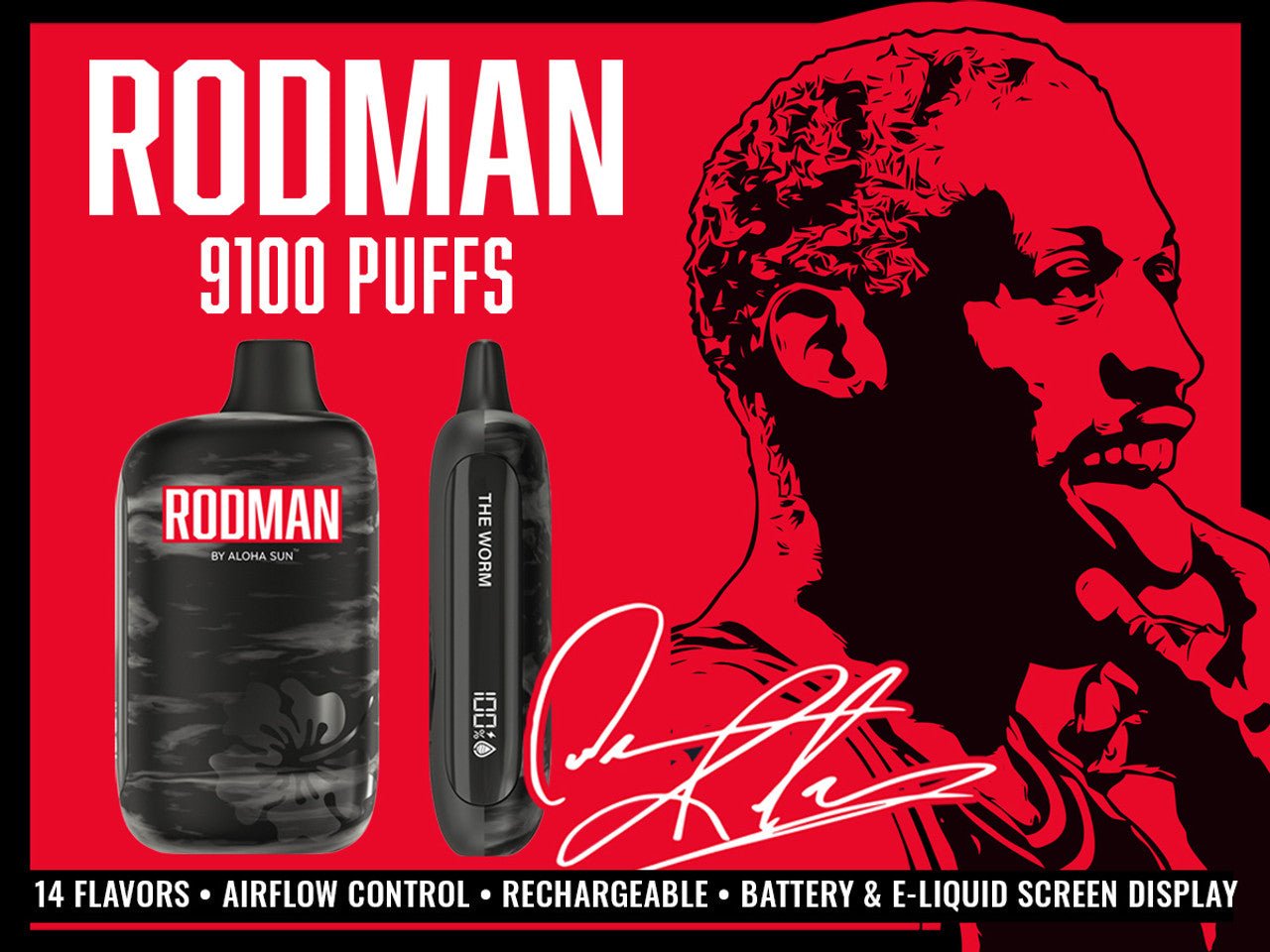 ALOHA SUN RODMAN 9100 DISPOSABLE - EJUICEOVERSTOCK.COM