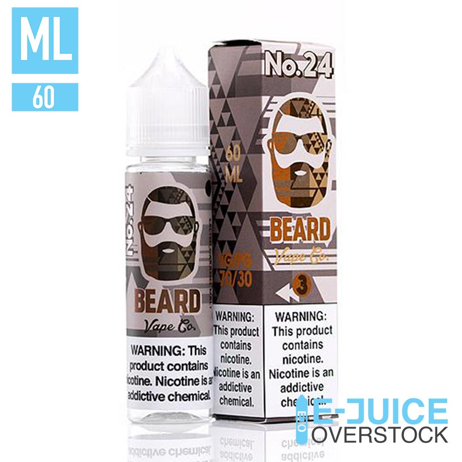 BEARD E-LIQUID NO 24 - 60ML - EJUICEOVERSTOCK.COM