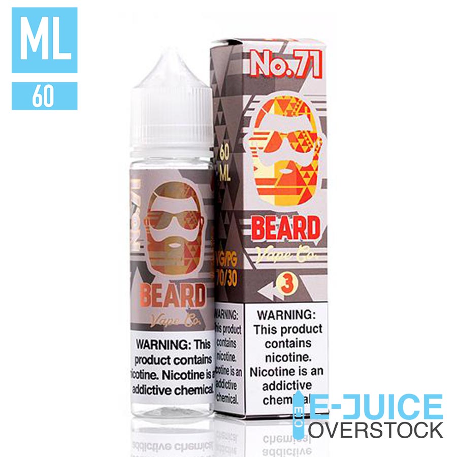 BEARD E-LIQUID NO 71 - 60ML - EJUICEOVERSTOCK.COM