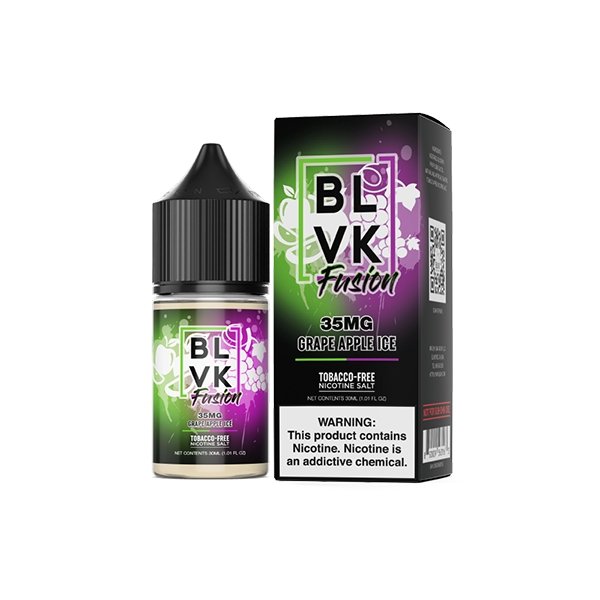BLVK FUSION SALT - GRAPE APPLE ICE - 30ML - EJUICEOVERSTOCK.COM