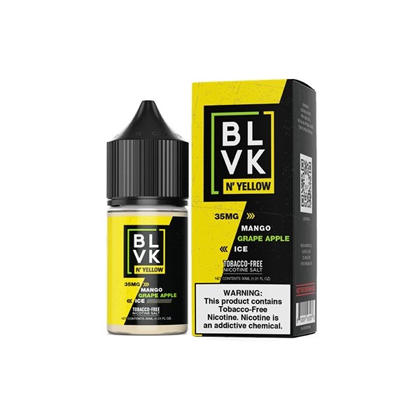 BLVK N YELLOW SALT - MANGO GRAPE APPLE ICE - 30ML - EJUICEOVERSTOCK.COM