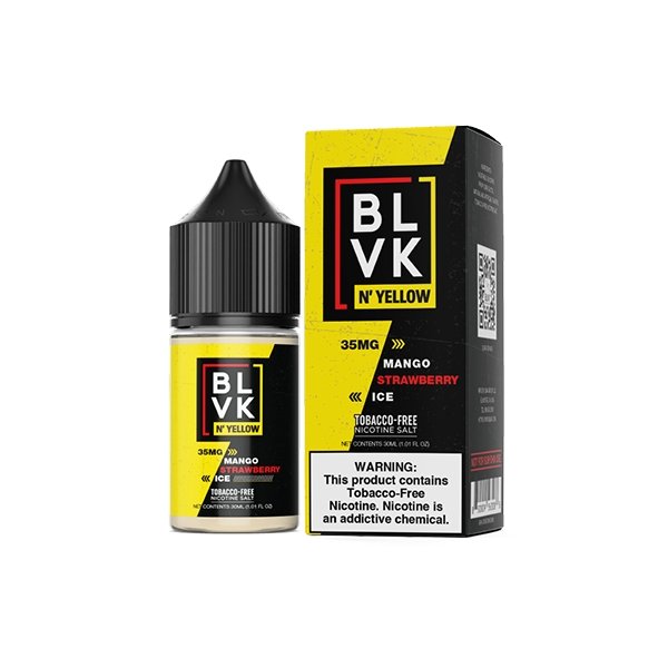 BLVK N YELLOW SALT - MANGO STRAWBERRY ICE - 30ML - EJUICEOVERSTOCK.COM