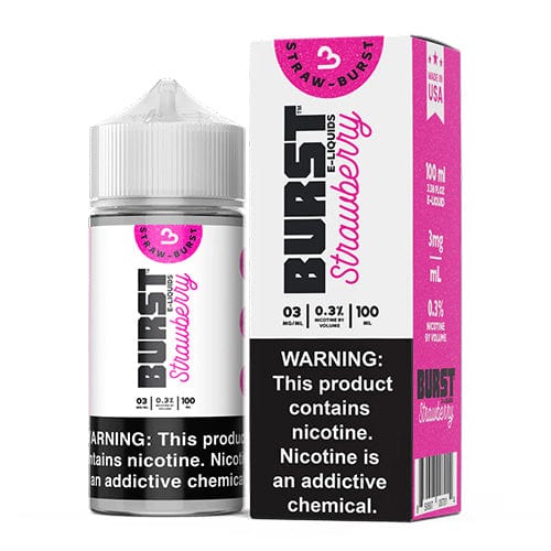 BURST E-LIQUID - STRAWBERRY - 100ML - EJUICEOVERSTOCK.COM