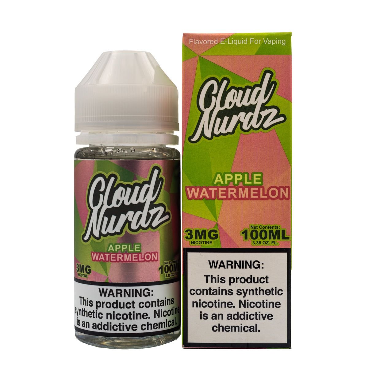 CLOUD NURDZ - APPLE WATERMELON - 100ML - EJUICEOVERSTOCK.COM