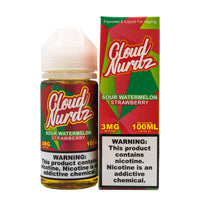 Thumbnail for CLOUD NURDZ E-LIQUID SOUR WATERMELON STRAWBERRY - 100ML - EJUICEOVERSTOCK.COM