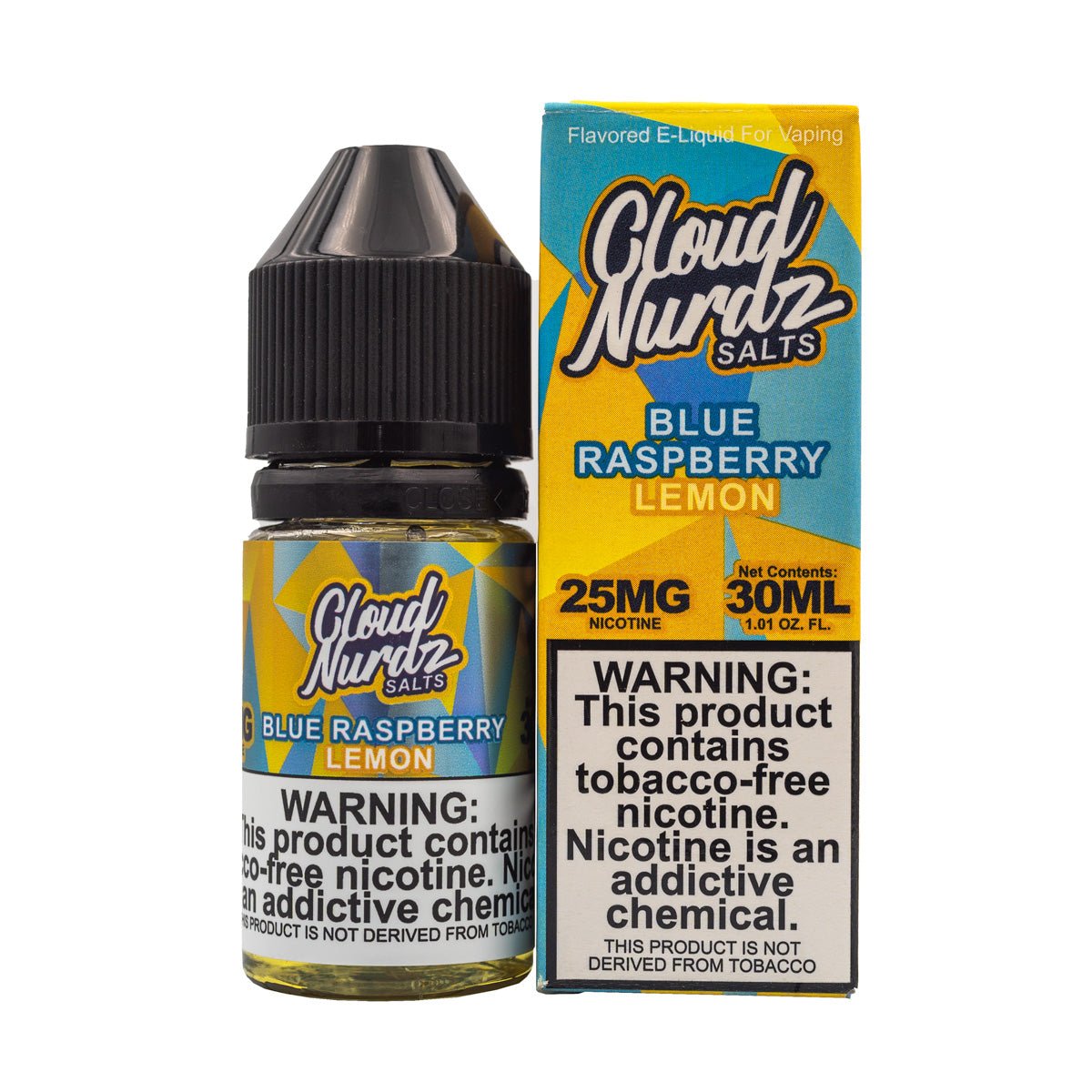 CLOUD NURDZ SALTS - BLUE RASPBERRY LEMON - 30ML - EJUICEOVERSTOCK.COM