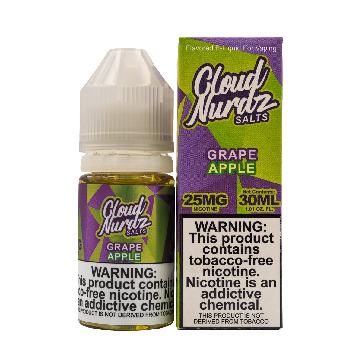 CLOUD NURDZ SALTS - GRAPE APPLE - 30ML - EJUICEOVERSTOCK.COM