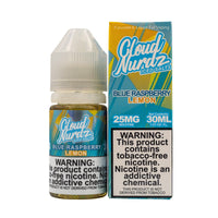 Thumbnail for CLOUD NURDZ SALTS - ICED BLUE RASPBERRY LEMON - 30ML - EJUICEOVERSTOCK.COM