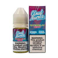 Thumbnail for CLOUD NURDZ SALTS - ICED WATERMELON BERRY - 30ML - EJUICEOVERSTOCK.COM