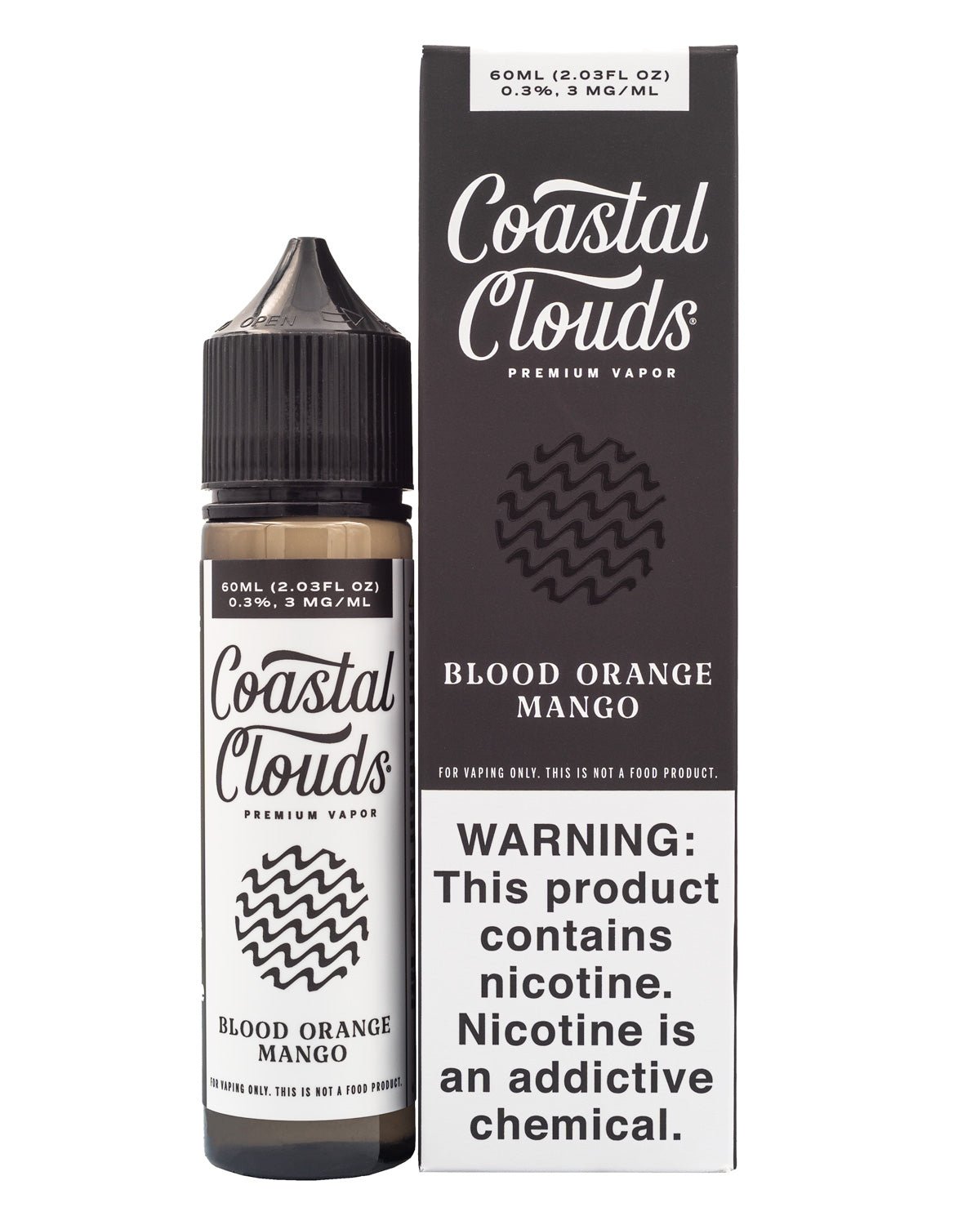 COASTAL CLOUDS E-LIQUID BLOOD ORANGE MANGO - 60ML - EJUICEOVERSTOCK.COM