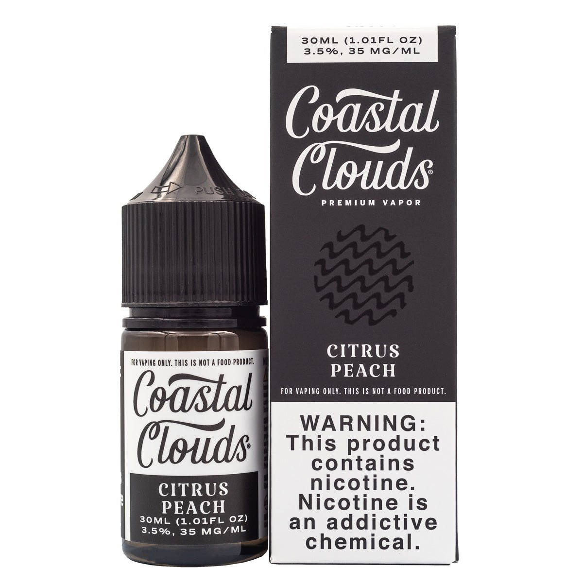 COASTAL CLOUDS SALT CITRUS PEACH - 30ML - EJUICEOVERSTOCK.COM