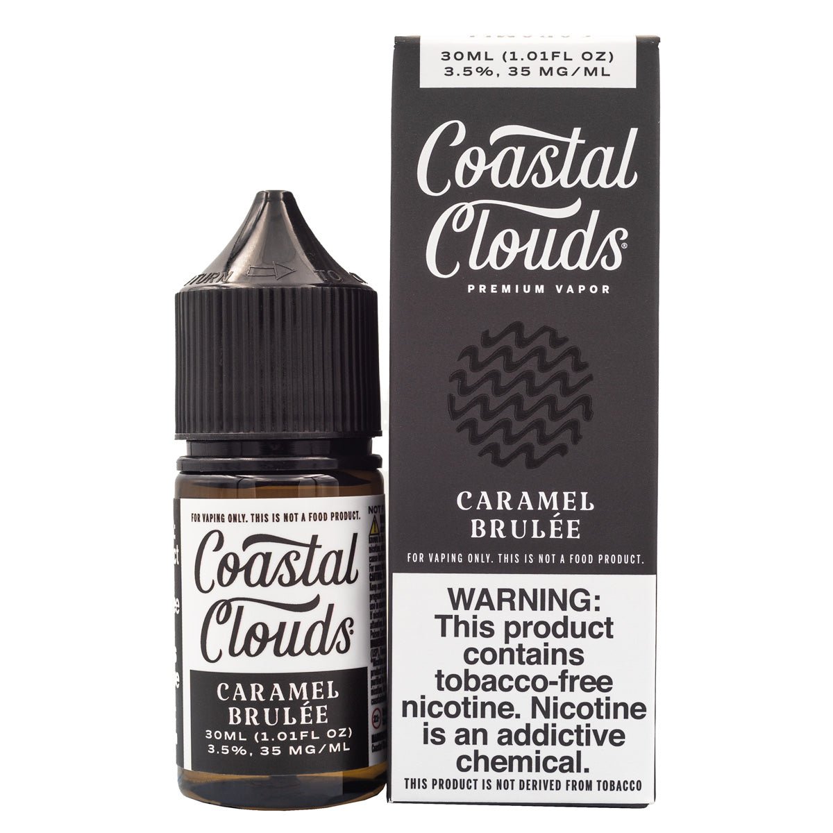 COASTAL CLOUDS SALTS CARAMEL BRULEE - 30ML - EJUICEOVERSTOCK.COM