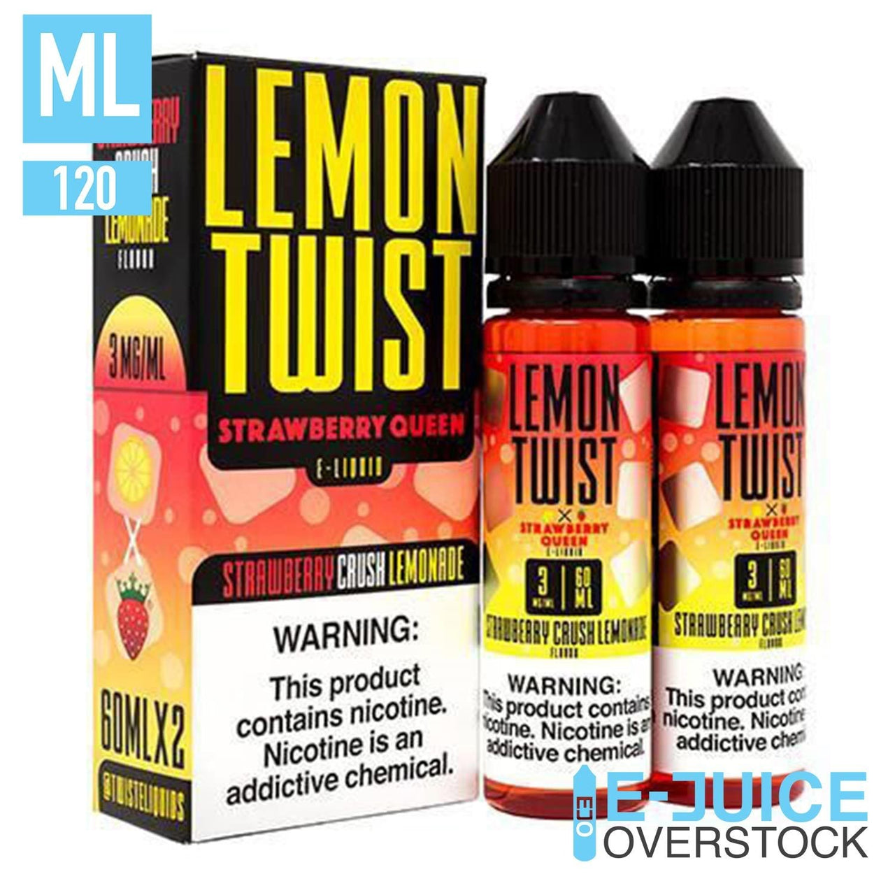 CRIMSON NO. 1 (Strawberry Queen/Strawberry Crush) by Twist E-Liquids 2x60ML - EJUICEOVERSTOCK.COM