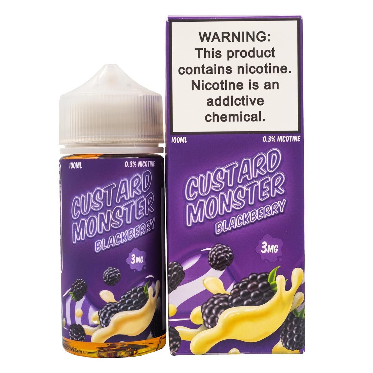 CUSTARD MONSTER - BLACKBERRY - 100ML - EJUICEOVERSTOCK.COM