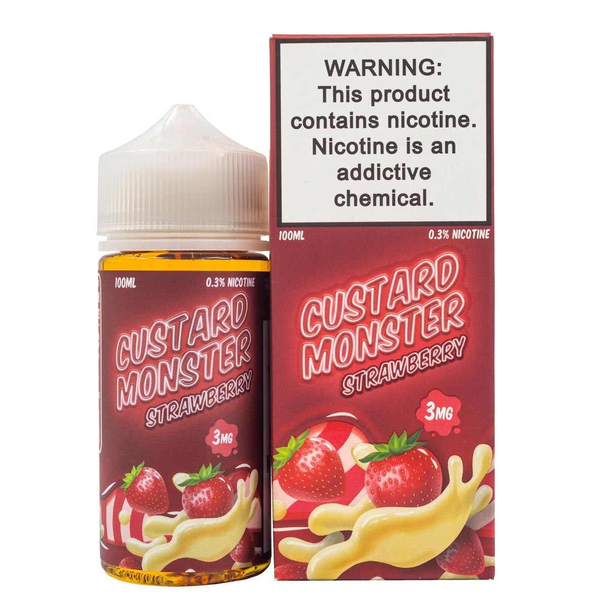 CUSTARD MONSTER - STRAWBERRY - 100ML - EJUICEOVERSTOCK.COM