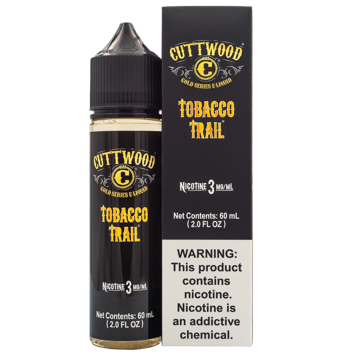 CUTTWOOD E-LIQUID TOBACCO TRAIL - 60ML - EJUICEOVERSTOCK.COM