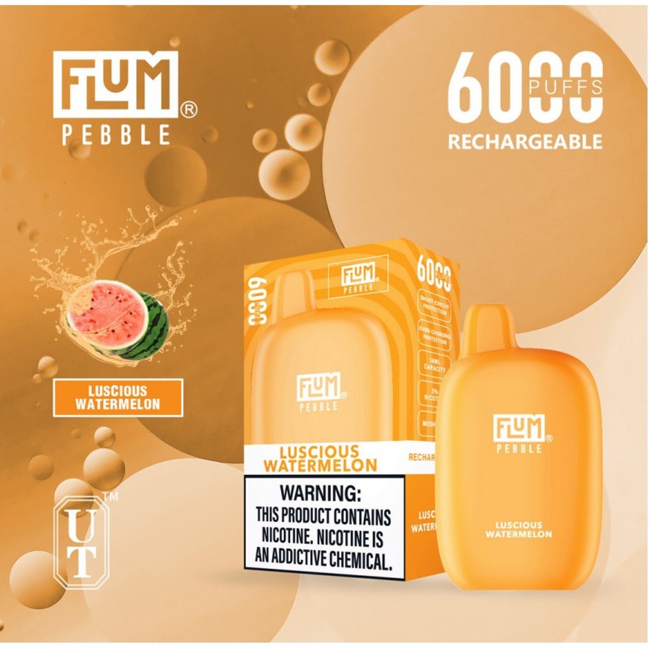 FLUM PEBBLE DISPOSABLE - 6000 PUFFS - EJUICEOVERSTOCK.COM