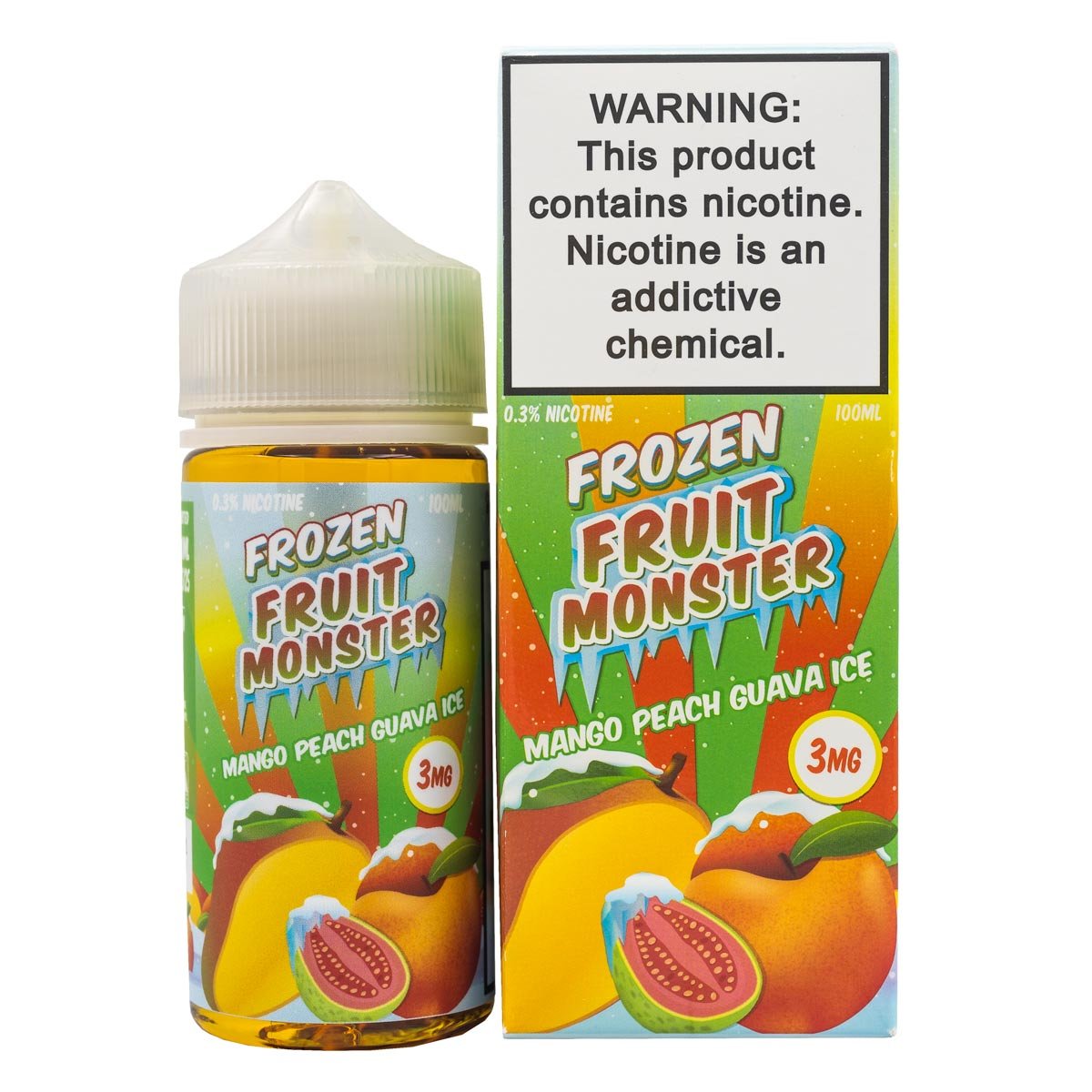 FROZEN FRUIT MONSTER - MANGO PEACH GUAVA ICE - 100ML - EJUICEOVERSTOCK.COM