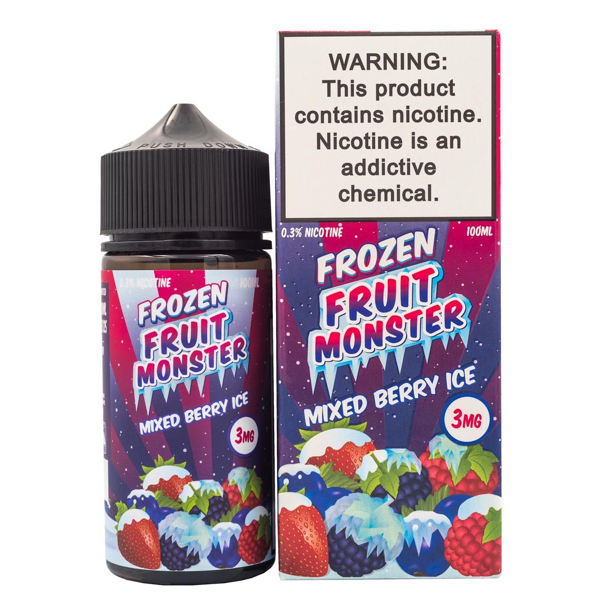 FROZEN FRUIT MONSTER - MIXED BERRY ICE - 100ML - EJUICEOVERSTOCK.COM