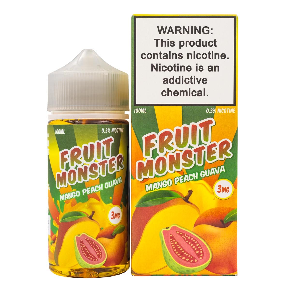 FRUIT MONSTER - MANGO PEACH GUAVA - 100ML - EJUICEOVERSTOCK.COM