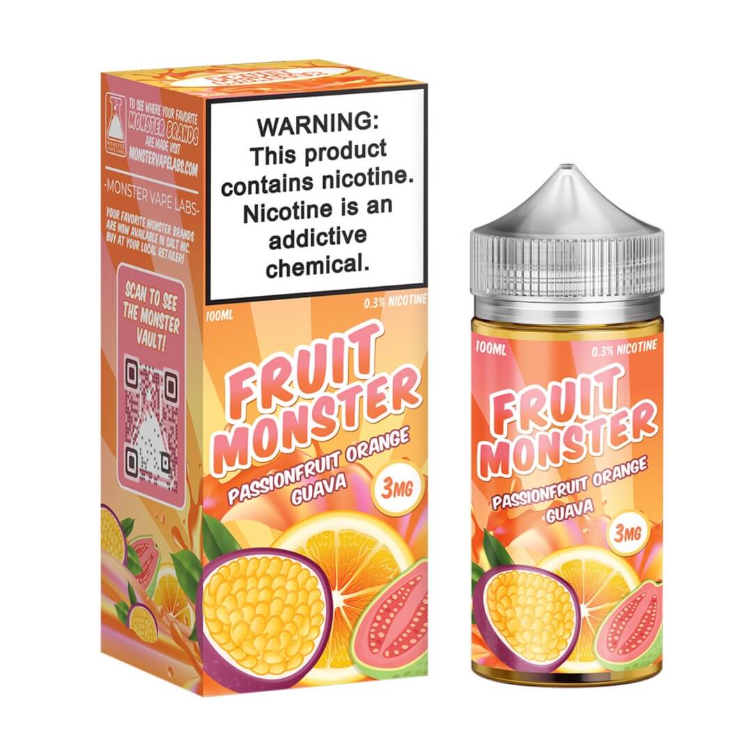 FRUIT MONSTER - PASSIONFRUIT ORANGE GUAVA - 30ML - EJUICEOVERSTOCK.COM