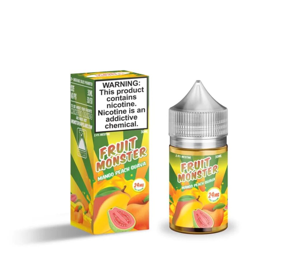 FRUIT MONSTER SALTS - MANGO PEACH GUVA - 30ML - EJUICEOVERSTOCK.COM