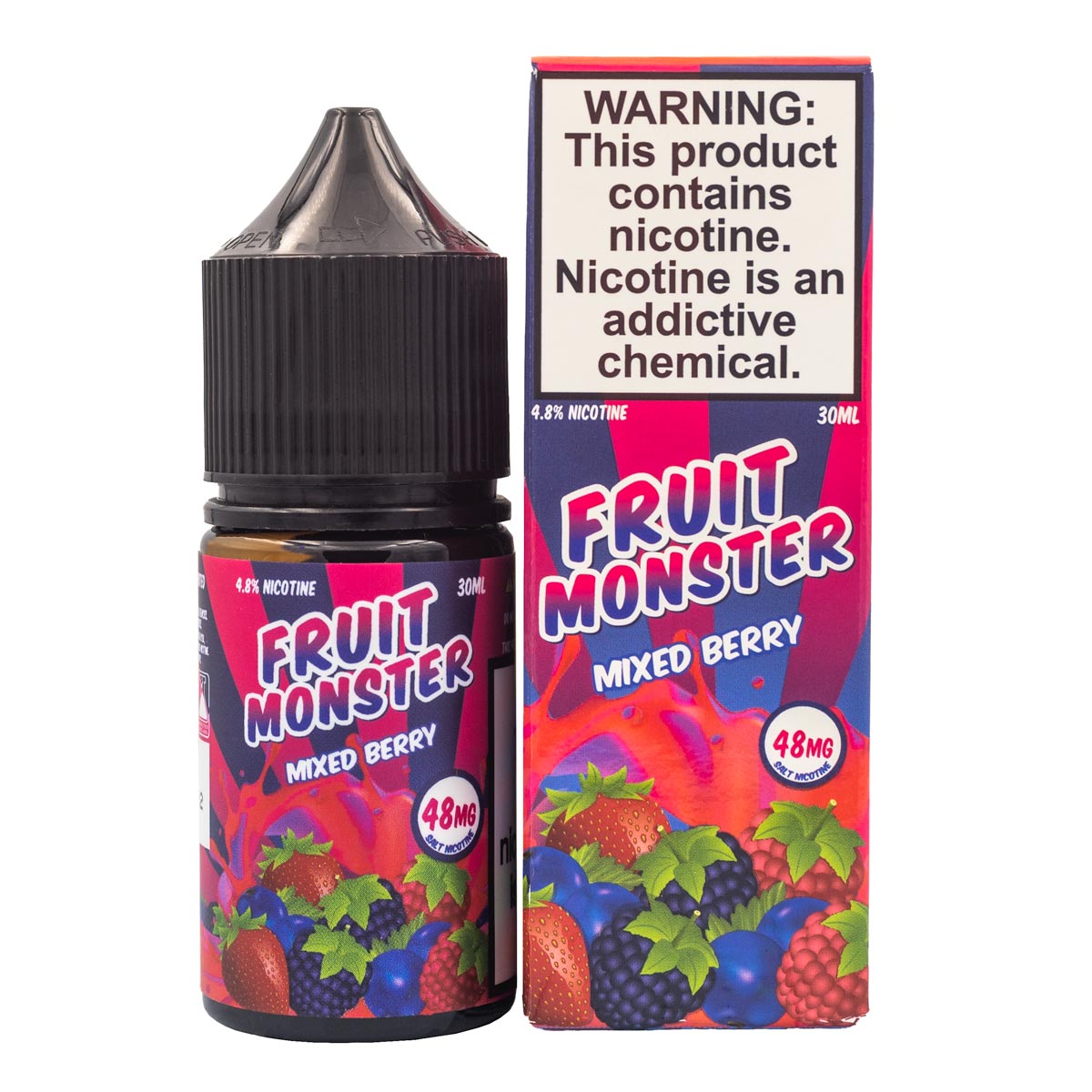 FRUIT MONSTER SALTS - MIXED BERRY - 30ML - EJUICEOVERSTOCK.COM
