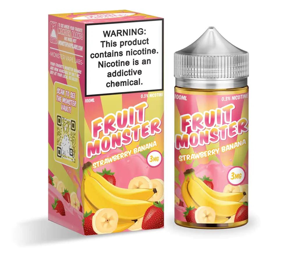 FRUIT MONSTER - STRAWBERRY BANANA - 100ML - EJUICEOVERSTOCK.COM