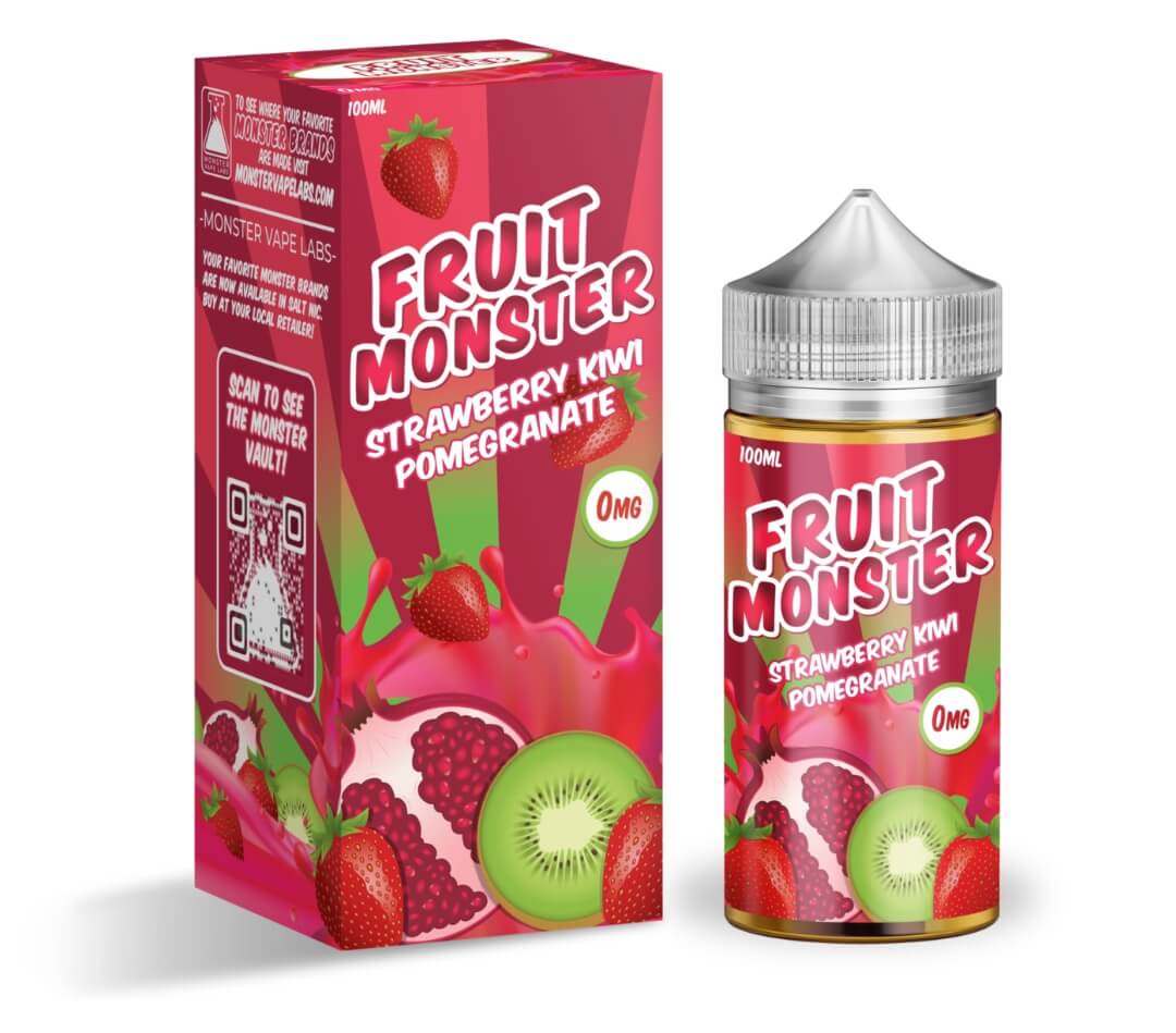 FRUIT MONSTER - STRAWBERRY KIWI POMEGRANATE - 30ML - EJUICEOVERSTOCK.COM