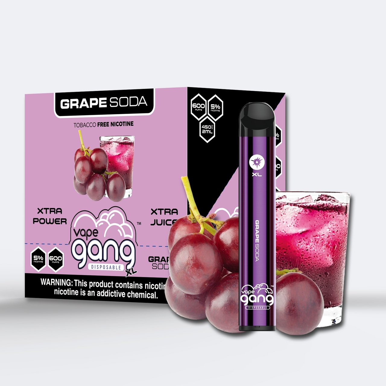 GANG XL DISPOSABLE VAPE - 600 PUFF - STARTING AT $7.99 - EJUICEOVERSTOCK.COM
