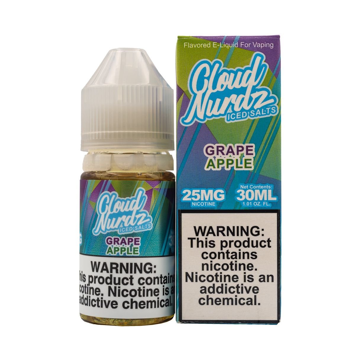 GRAPE APPLE ICED TFN SALT by Cloud Nurdz 30mL - EJUICEOVERSTOCK.COM