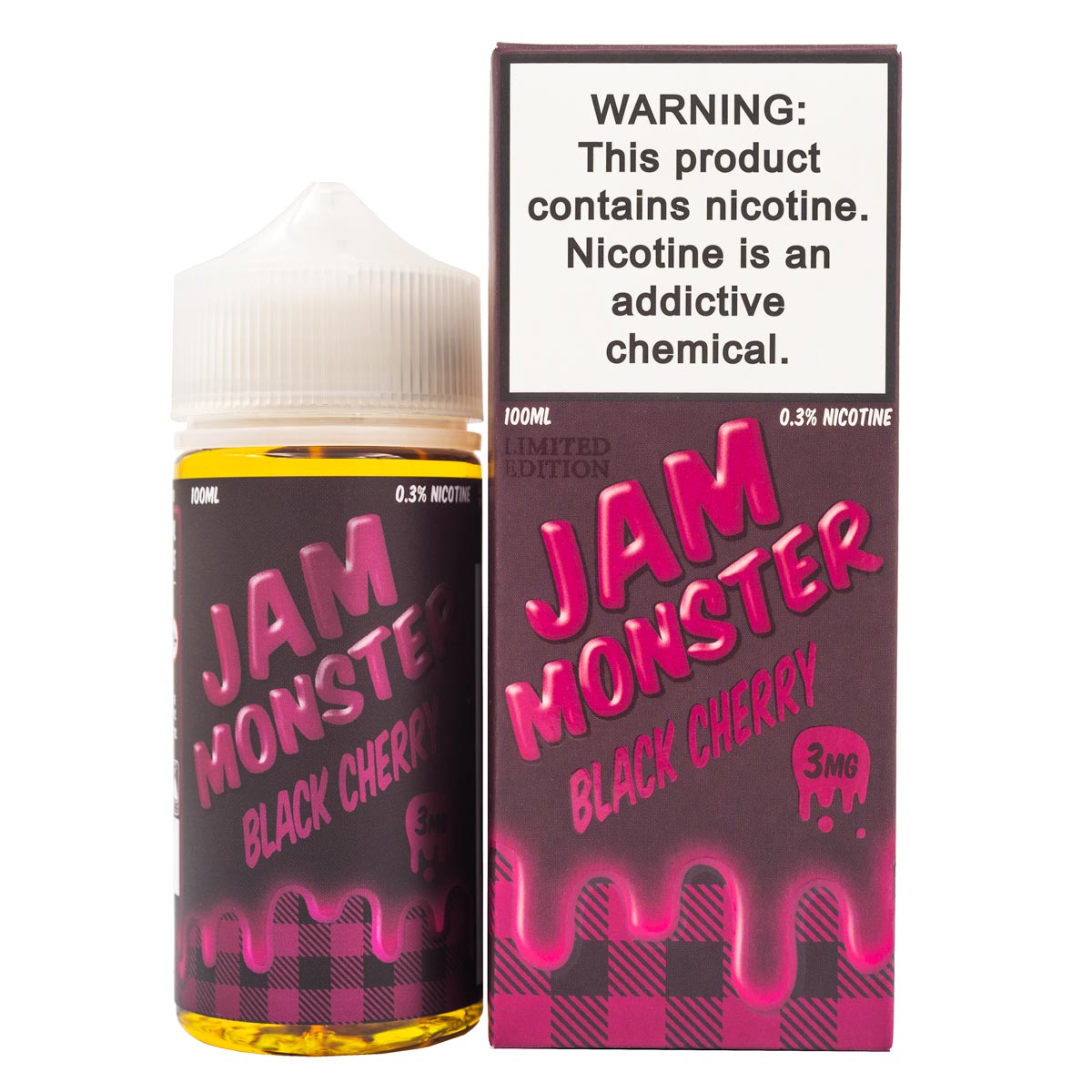 JAM MONSTER - BLACK CHERRY - 100ML - EJUICEOVERSTOCK.COM