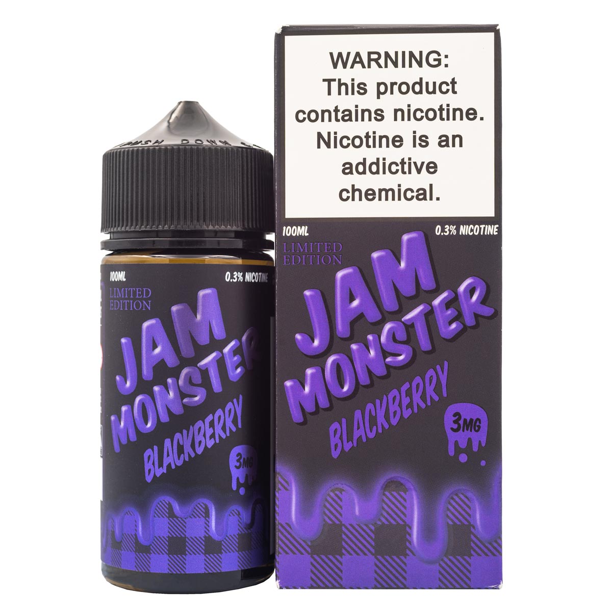 JAM MONSTER - BLACKBERRY - 100ML - EJUICEOVERSTOCK.COM