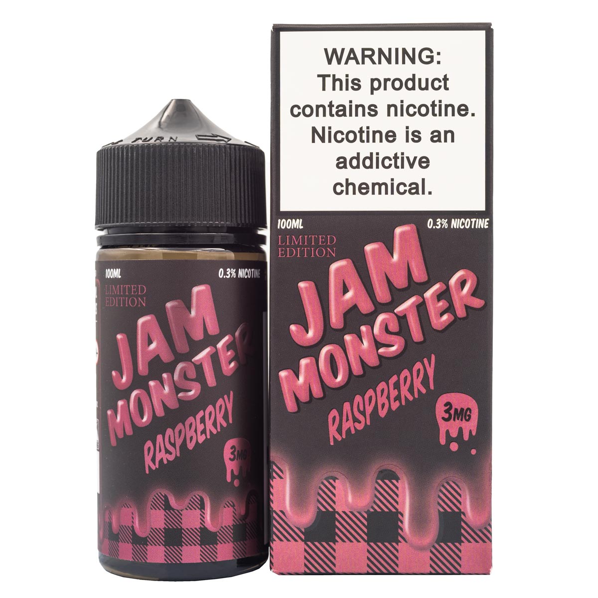 JAM MONSTER - RASPBERRY - 100ML - EJUICEOVERSTOCK.COM