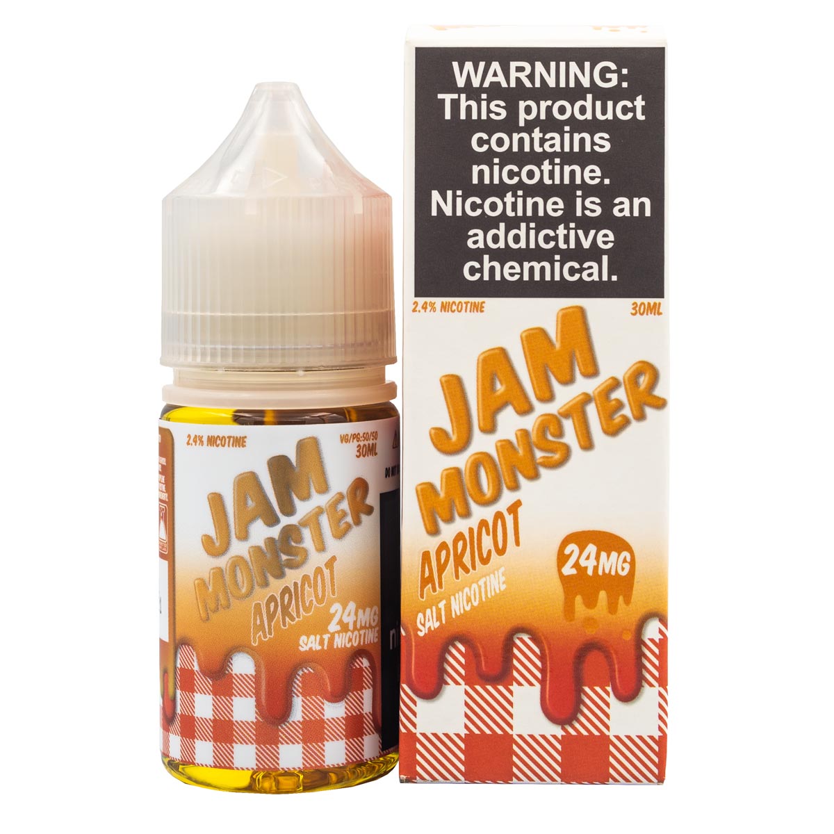JAM MONSTER SALTS - APRICOT - 30ML - EJUICEOVERSTOCK.COM