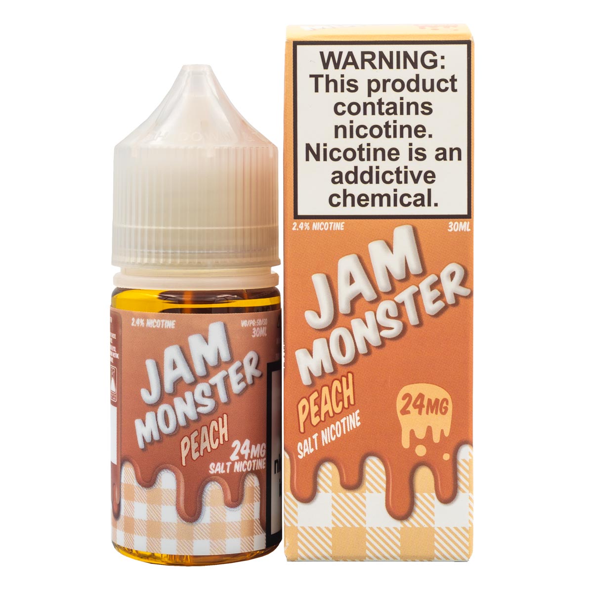 JAM MONSTER SALTS - PEACH - 30ML - EJUICEOVERSTOCK.COM
