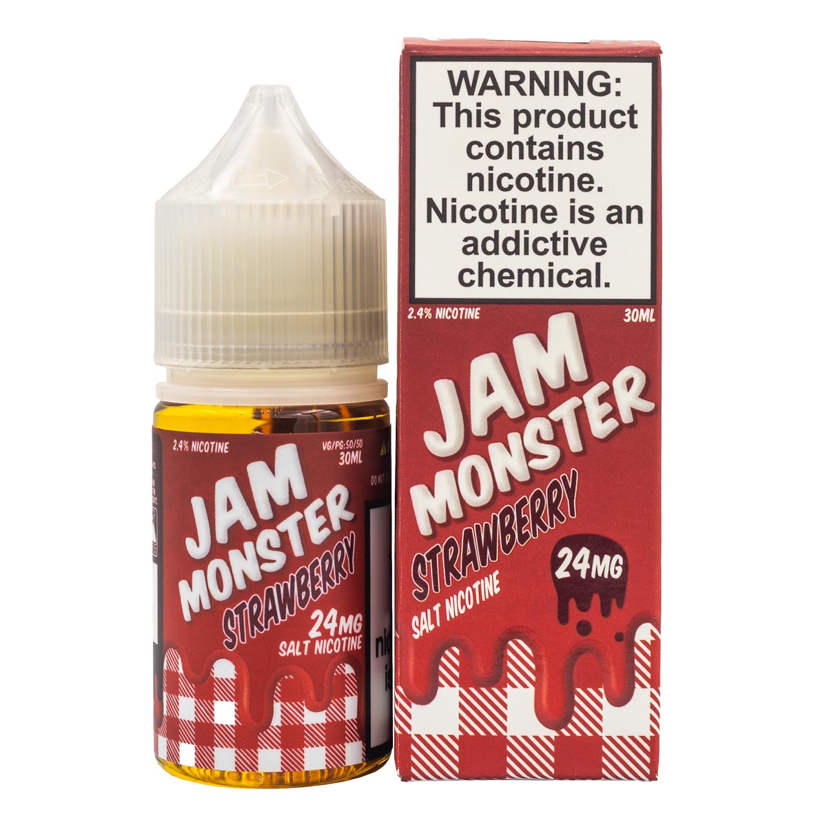 JAM MONSTER SALTS - STRAWBERRY - 30ML - EJUICEOVERSTOCK.COM