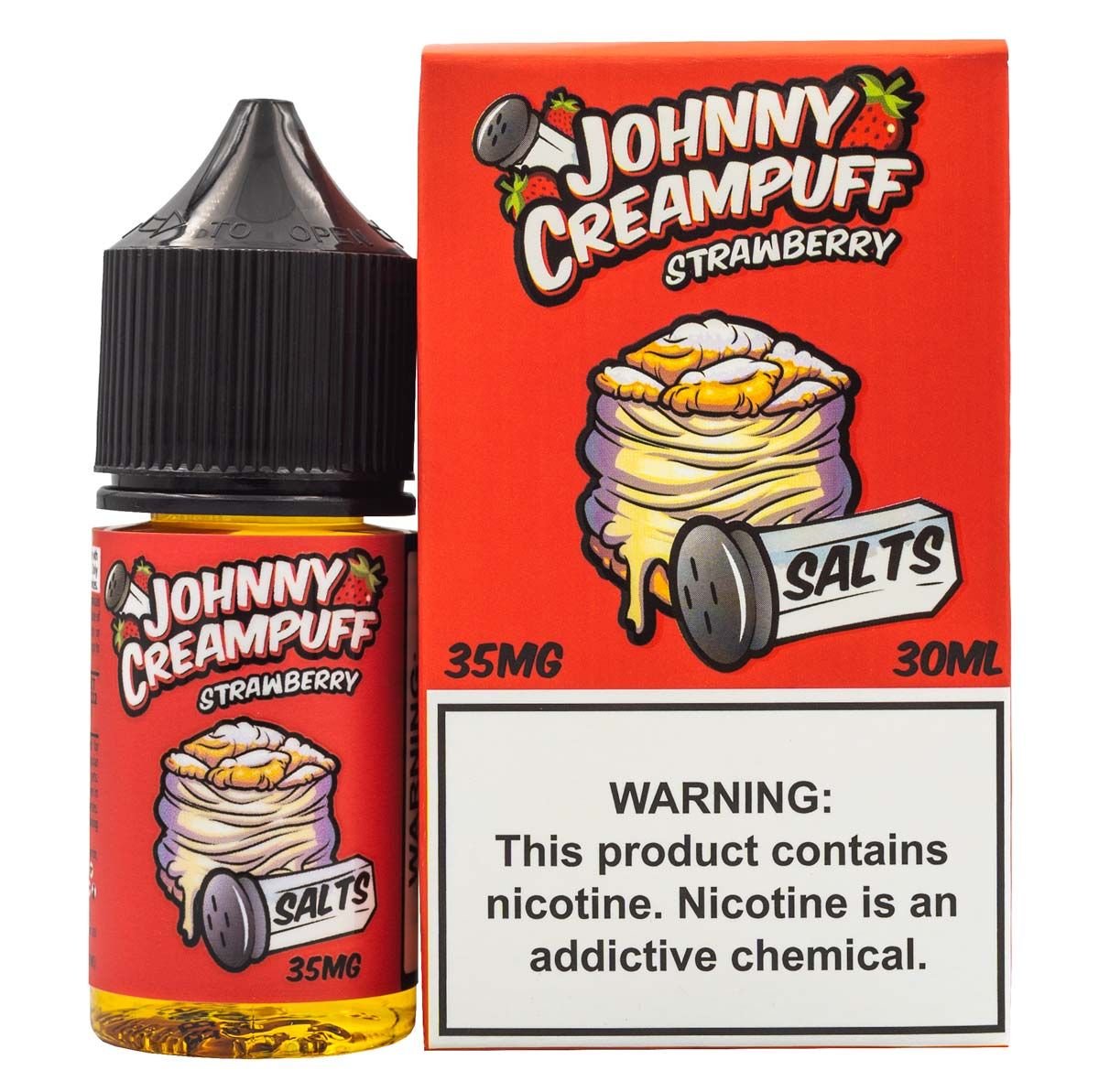 JOHNNY CREAMPUFF - STRAWBERRY - 30ML - EJUICEOVERSTOCK.COM