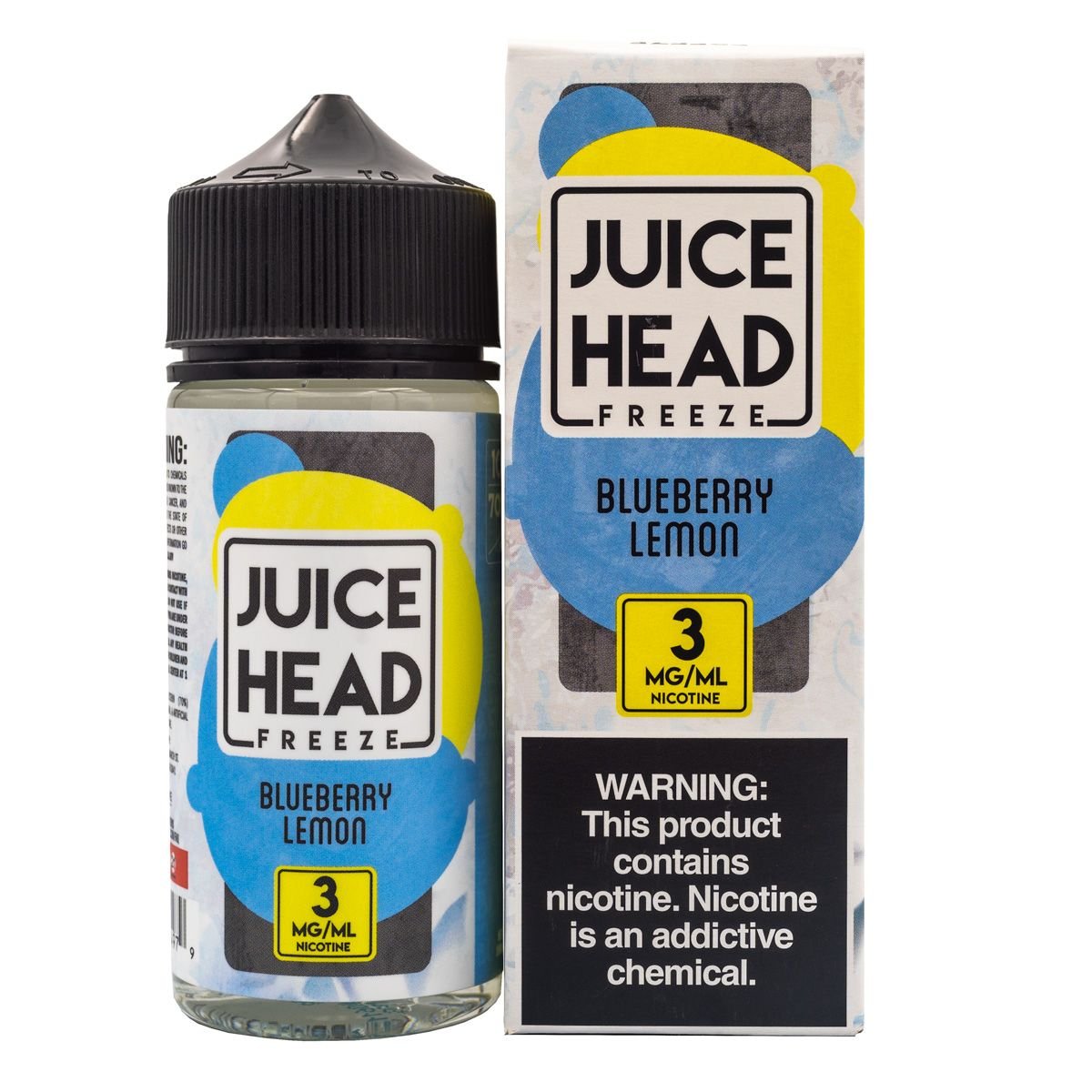 JUICE HEAD E-LIQUID BLUEBERRY LEMON FREEZE - 100ML - EJUICEOVERSTOCK.COM