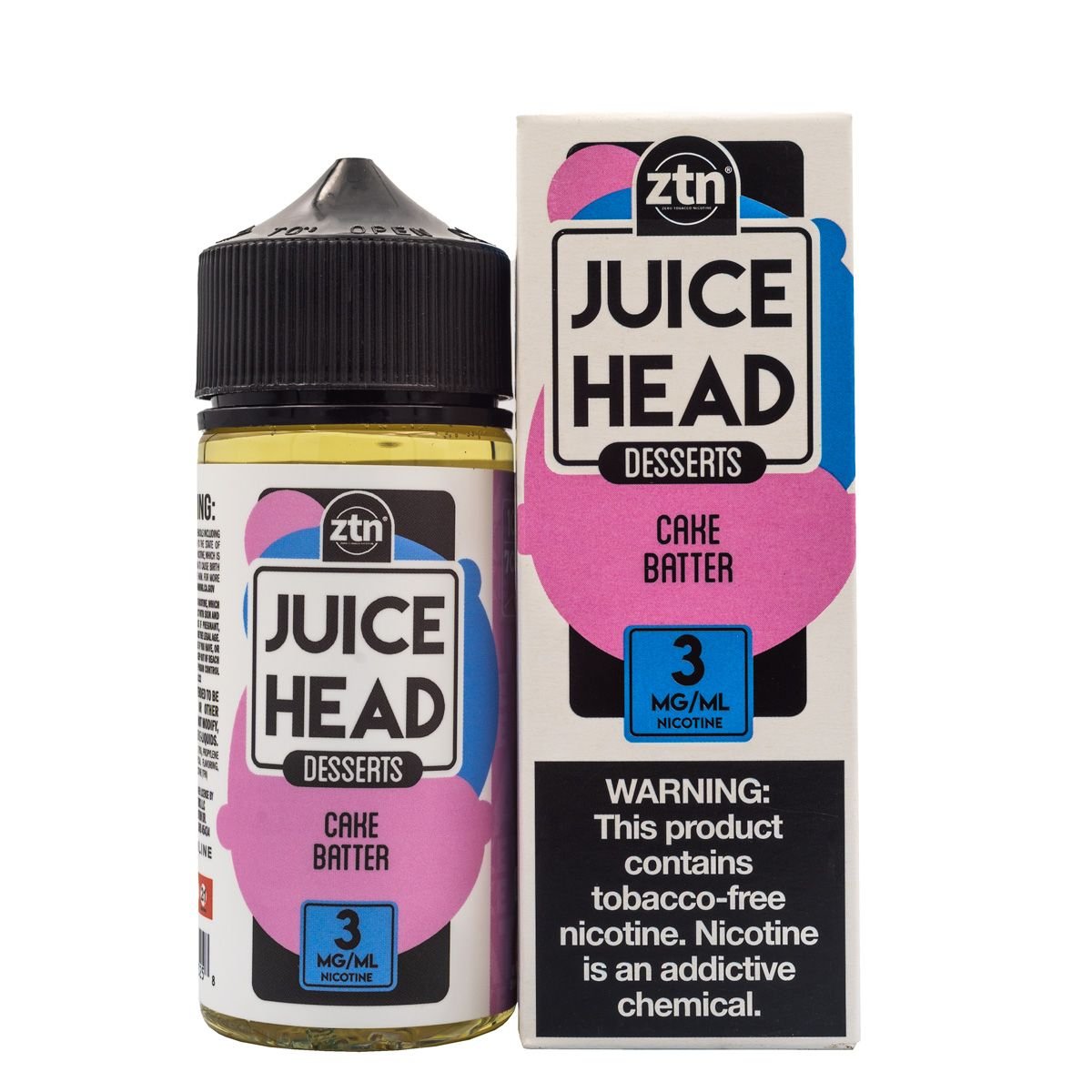 JUICE HEAD E-LIQUID CAKE BATTER - 100ML - EJUICEOVERSTOCK.COM