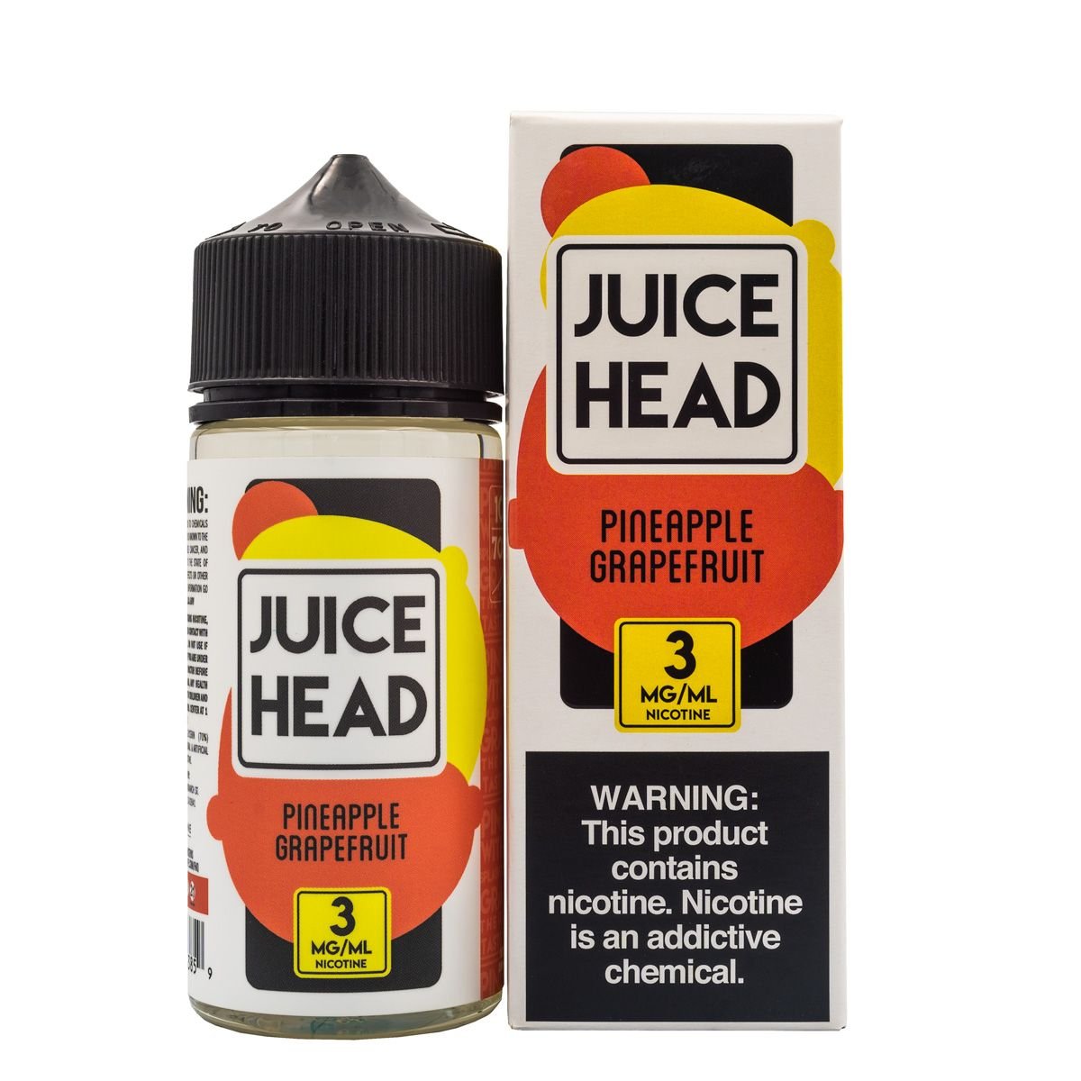 JUICE HEAD E-LIQUID PINEAPPLE GRAPEFRUIT - 100ML - EJUICEOVERSTOCK.COM