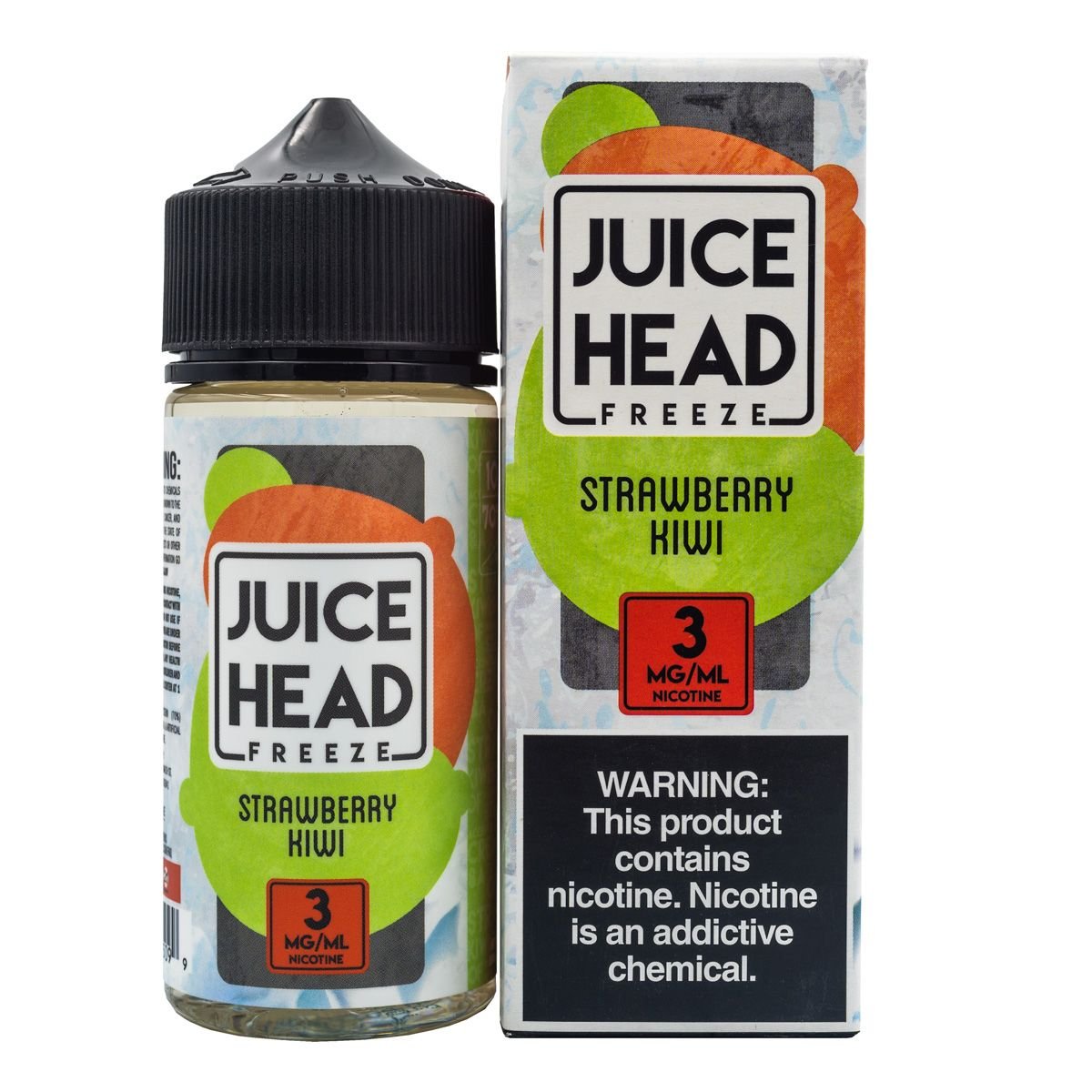 JUICE HEAD E-LIQUID STRAWBERRY KIWI FREEZE - 100ML - EJUICEOVERSTOCK.COM