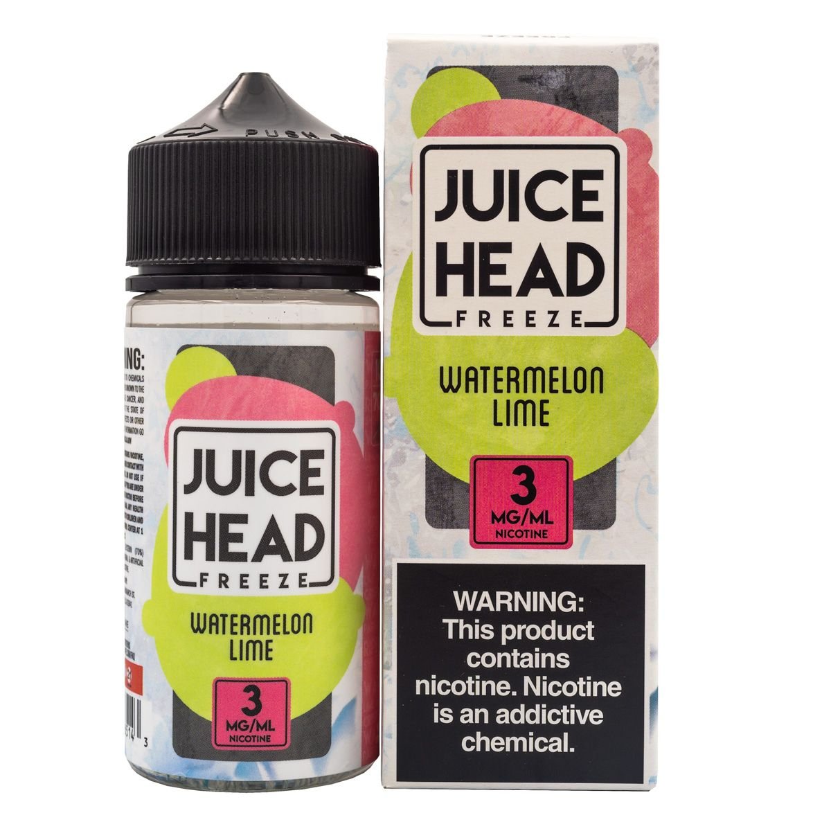 JUICE HEAD E-LIQUID WATERMELON LIME FREEZE - 100ML - EJUICEOVERSTOCK.COM