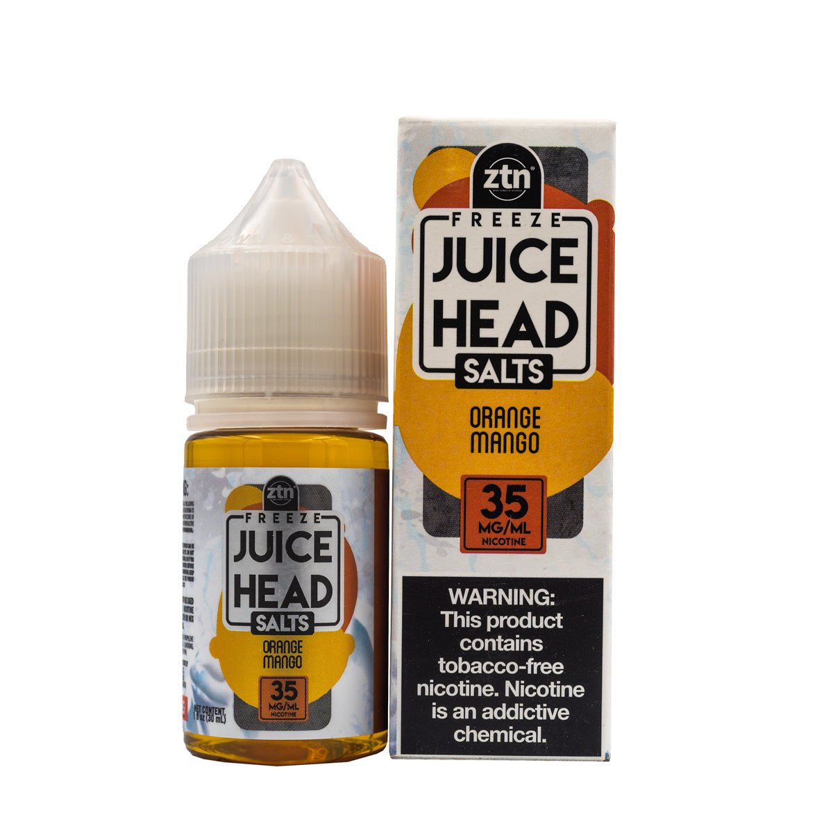 JUICE HEAD SALTS - ORANGE MANGO FREEZE - 30ML - EJUICEOVERSTOCK.COM